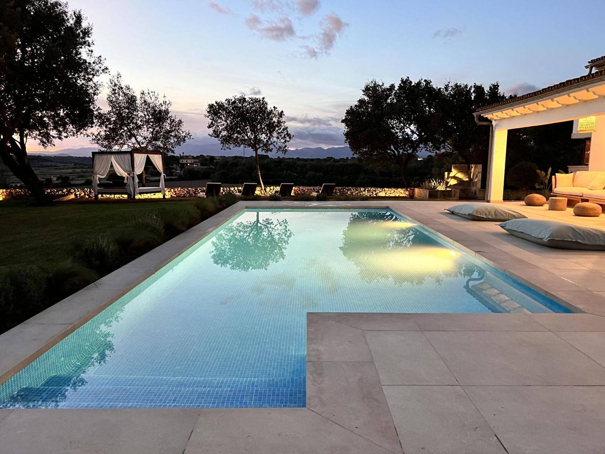 Es Mirador De Vernissa Jacuzzi Sauna Y Piscina Santa Margalida Luaran gambar