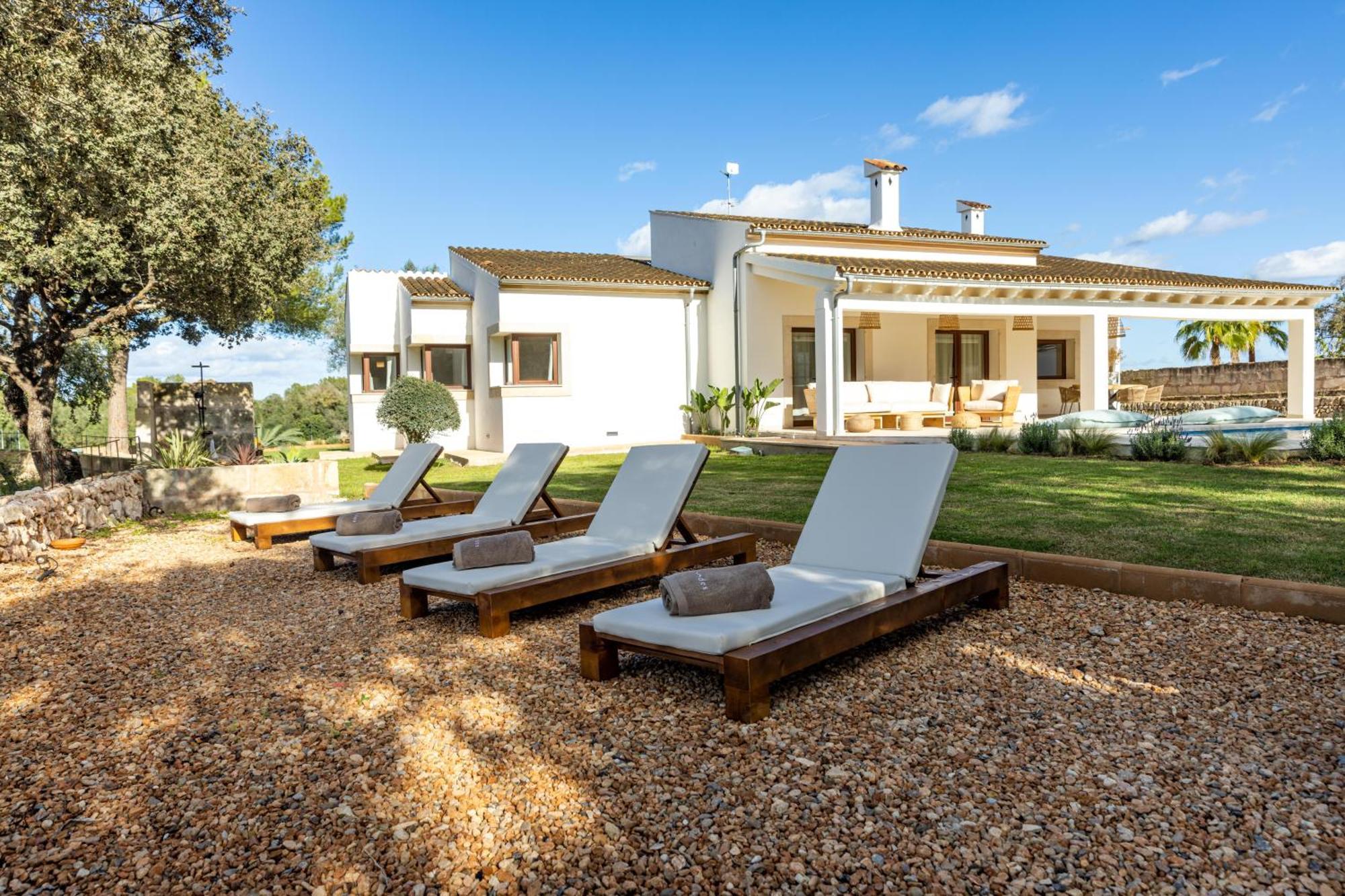 Es Mirador De Vernissa Jacuzzi Sauna Y Piscina Santa Margalida Luaran gambar