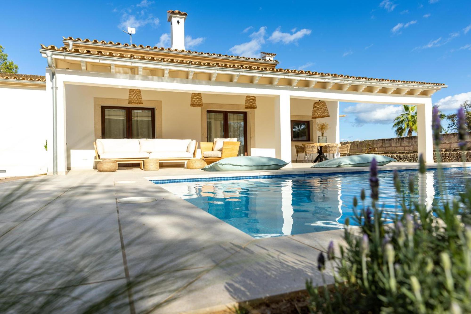 Es Mirador De Vernissa Jacuzzi Sauna Y Piscina Santa Margalida Luaran gambar